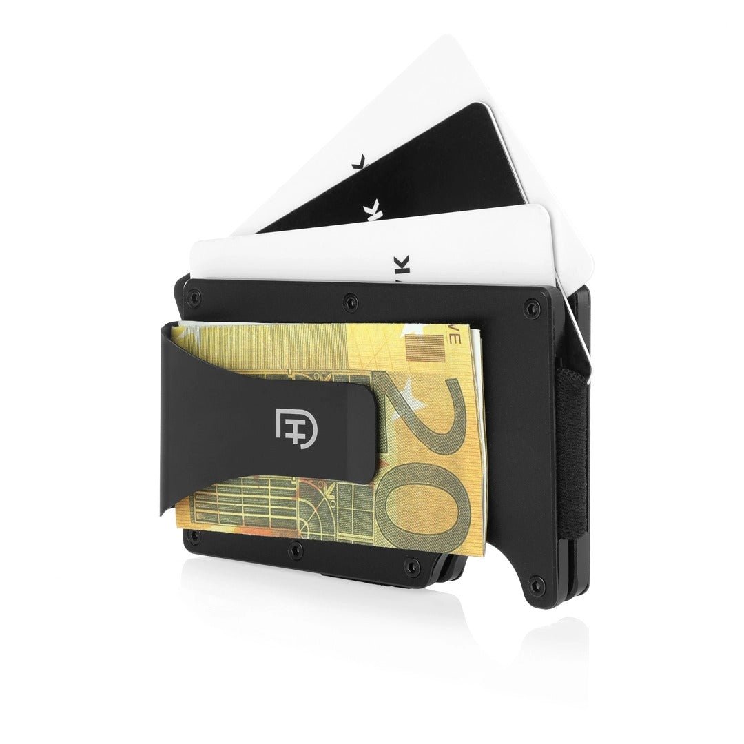 Kamea | James Hawk Case Wallet. Let og massivt aluminium. Plads til 12 kort og kontanter. Slank design. RFID-beskyttelse.