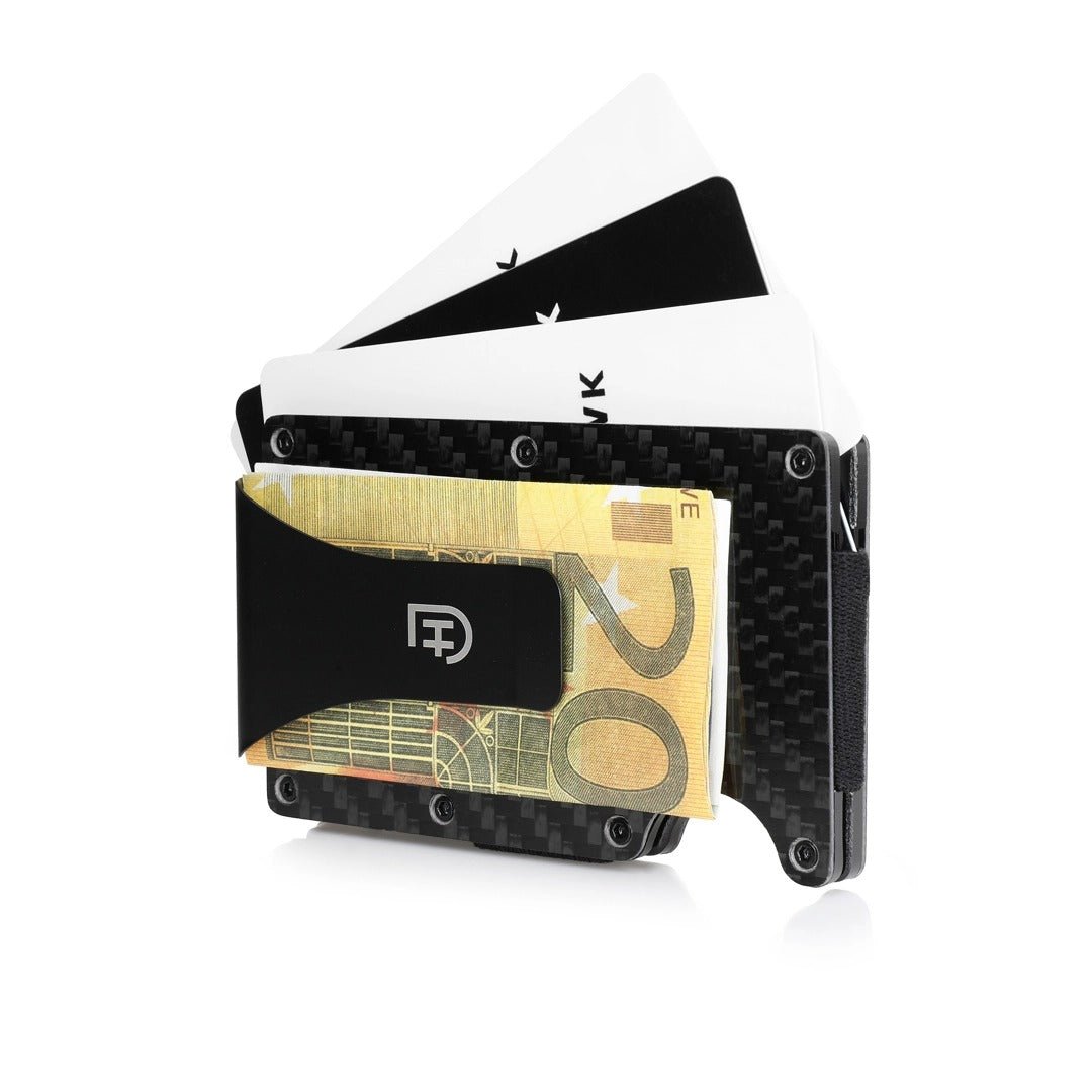 Kamea | James Hawk Case Wallet. Let og massivt aluminium. Plads til 12 kort og kontanter. Slank design. RFID-beskyttelse.