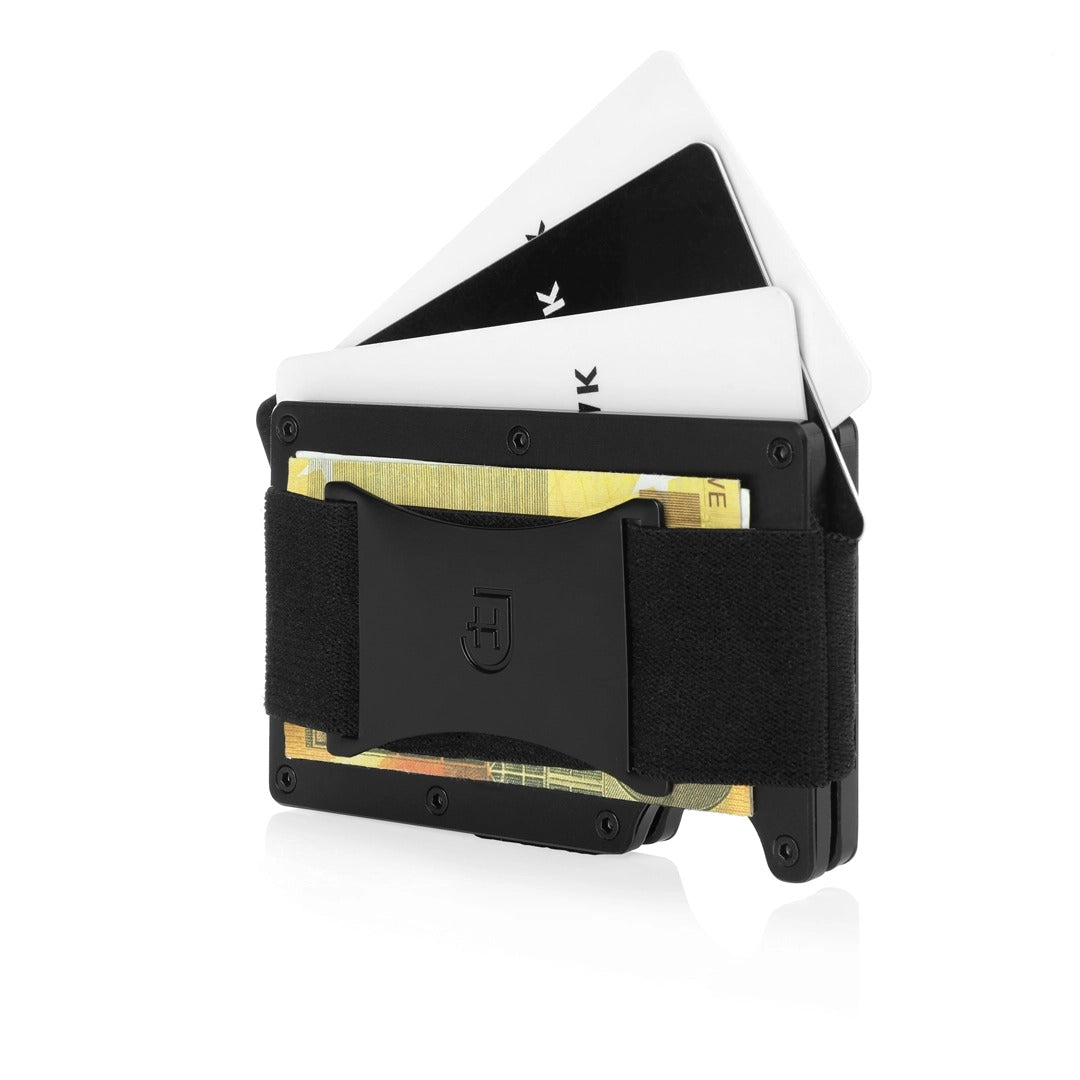 Kamea | James Hawk Case Wallet. Let og massivt aluminium. Plads til 12 kort og kontanter. Slank design. RFID-beskyttelse.