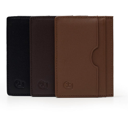 Kamea | James Hawk Stilfuld kortholder. 100% okselæder. Plads til 4 kort og sedler. Minimalistisk design. RFID-beskyttelse.