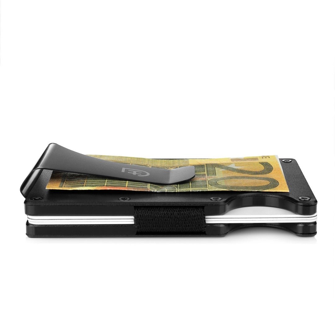 Kamea | James Hawk Case Wallet. Let og massivt aluminium. Plads til 12 kort og kontanter. Slank design. RFID-beskyttelse.
