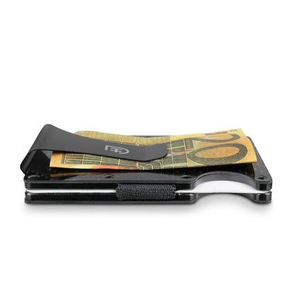 Kamea | James Hawk Case Wallet. Let og massivt aluminium. Plads til 12 kort og kontanter. Slank design. RFID-beskyttelse.