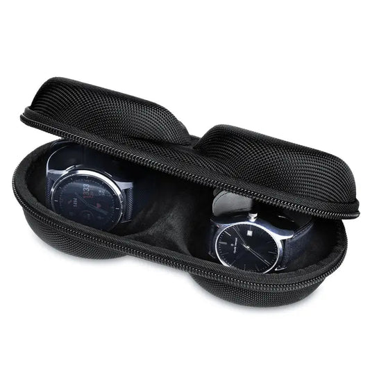 Kamea | James Hawk dobbelt ur-etui. Holdbart og beskyttende. Slidstærk polyester. Blødt for. Universel pasform til alle ure.