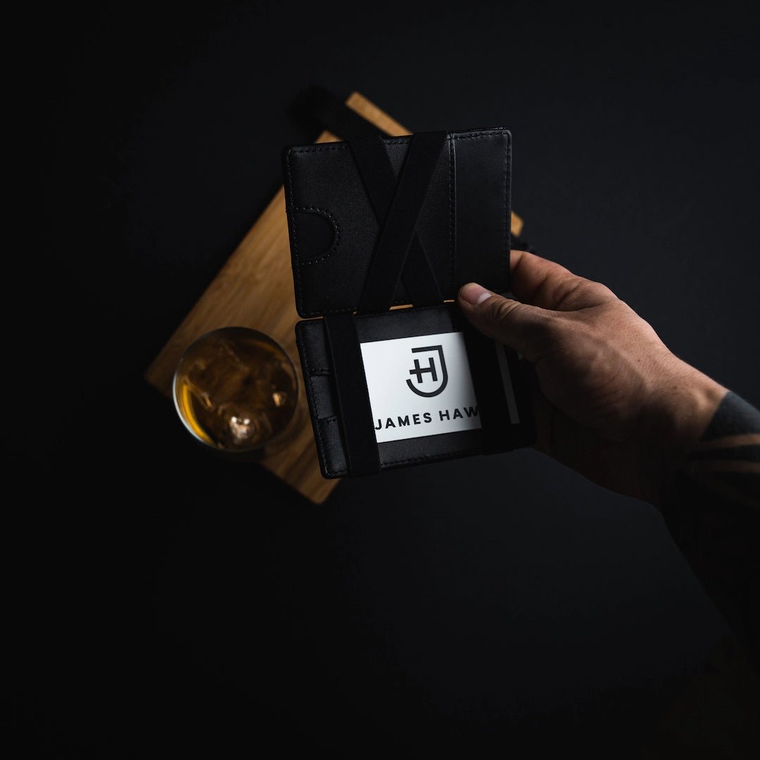 Kamea | James Hawk Flip Wallet. Plads til 5 kort og mønter. Høj kvalitet og slank design. Flip-funktion. RFID-beskyttelse.