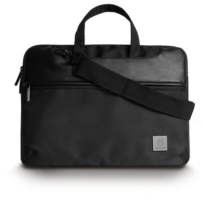 Kamea | James Hawk 2-i-1 taske og laptop-sleeve. Beskytter op til 13,3" bærbar. Udtrækkeligt håndtag. Justerbar skulderrem.