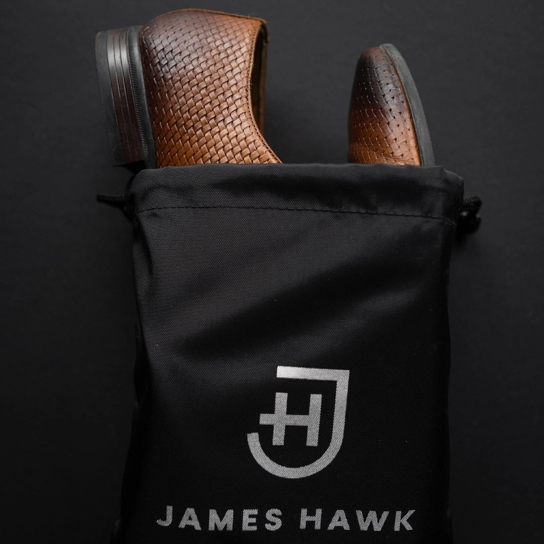 Kamea | James Hawk rejsesæt. Skoovertræk og vasketøjspose til organisering af bagage. Lynlås lukning. Vandtæt materiale.